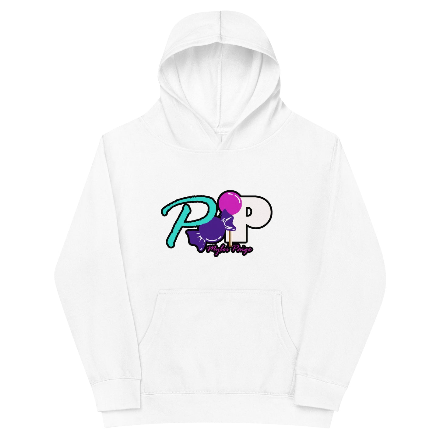 Pop Kids Logo fleece hoodie