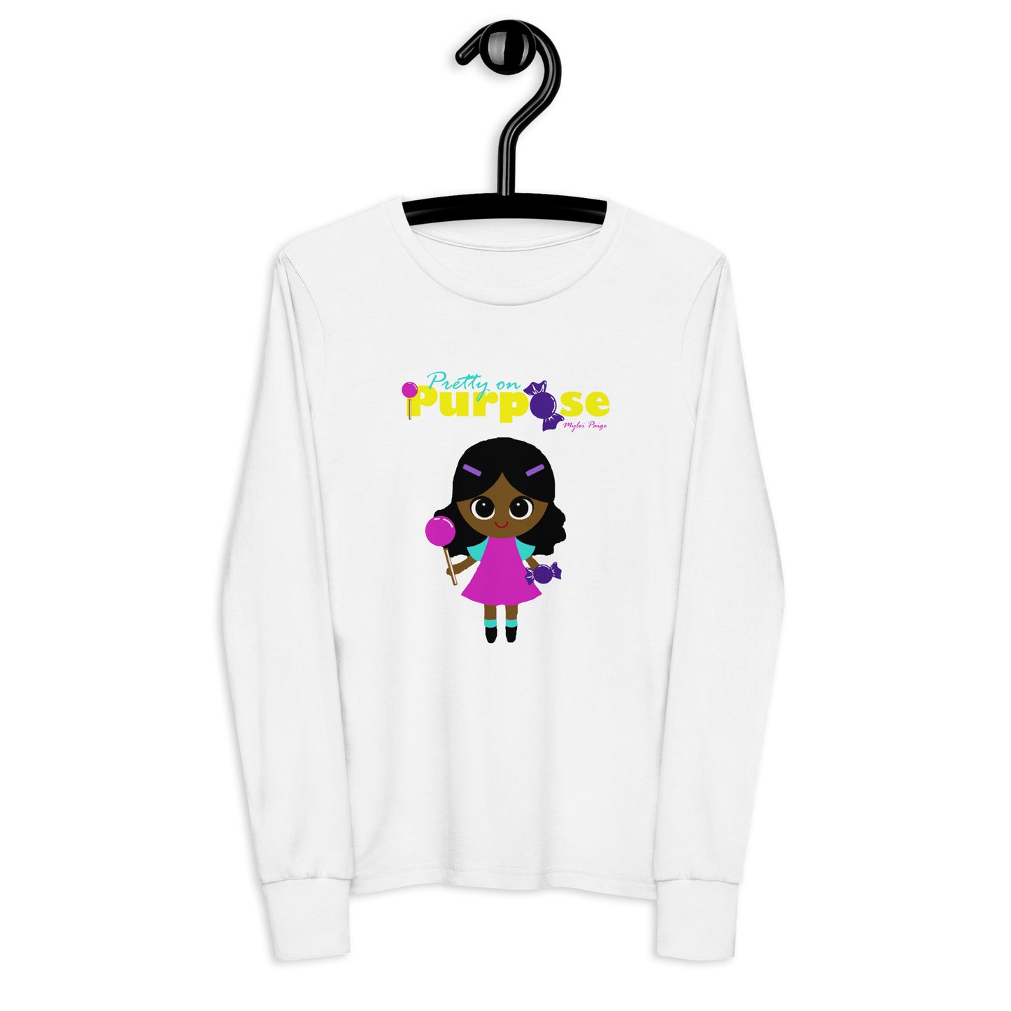 Pop Girl Logo Youth long sleeve tee