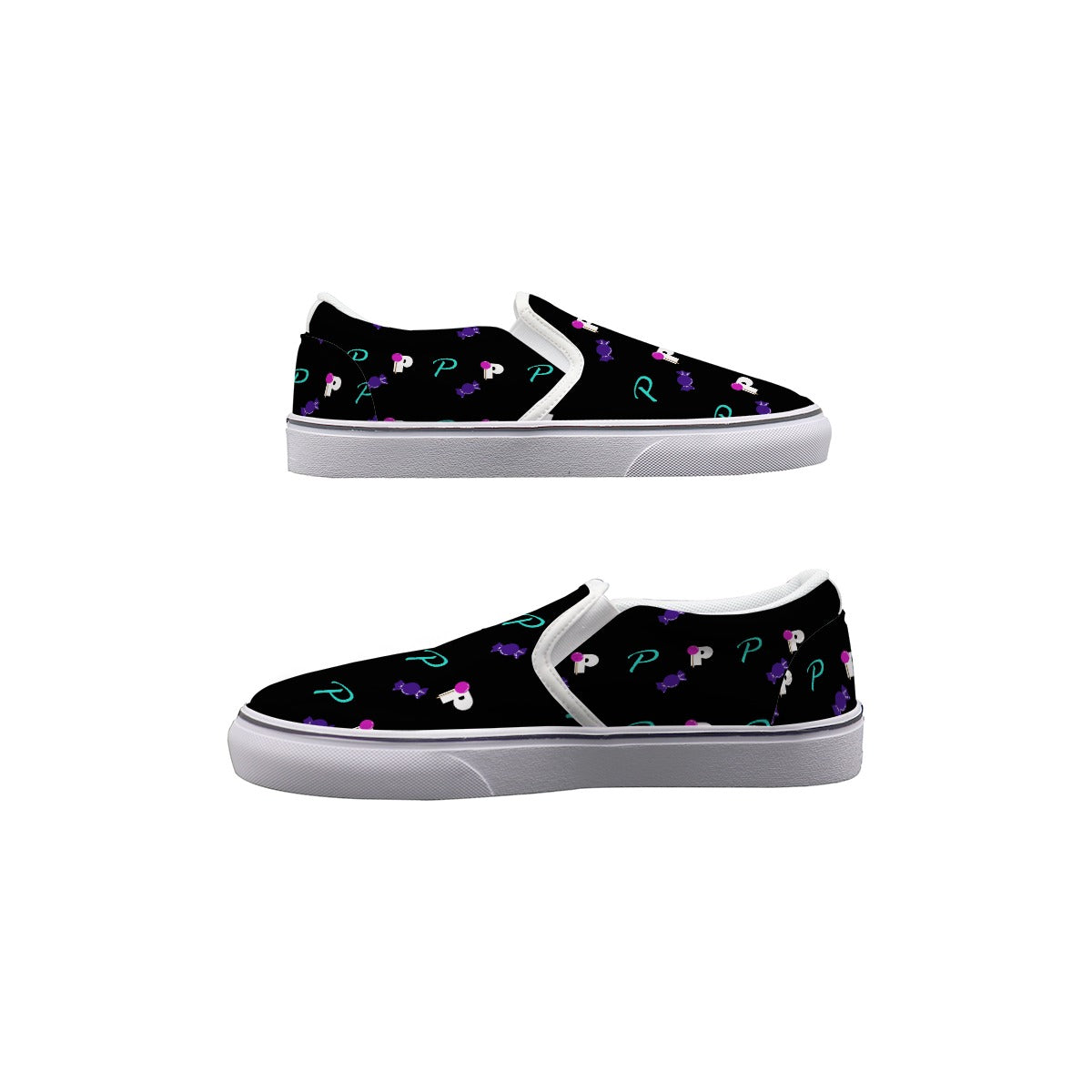 POP Kid's LOGO PRINT Slip On Sneakers