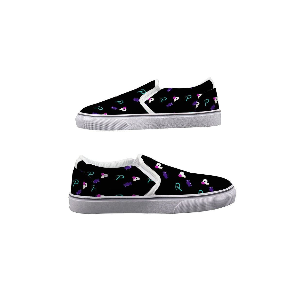 POP Kid's LOGO PRINT Slip On Sneakers