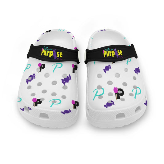 POP KID'S LOGO PRINT WHT Children's Hole Shoes