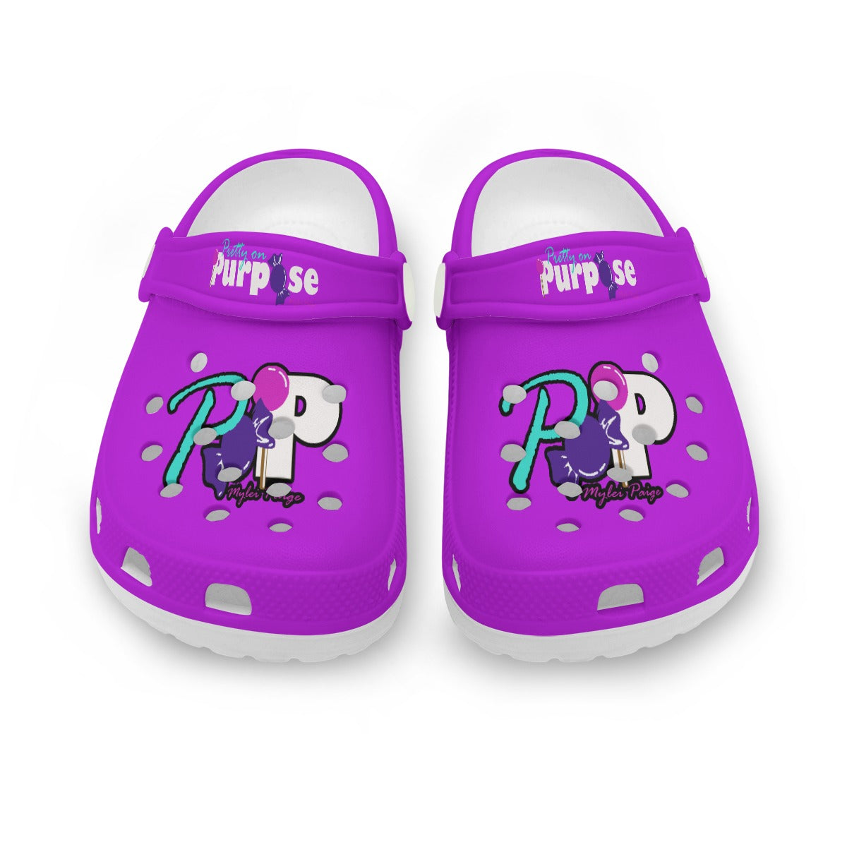 POP KID'S PURPLE Children's Hole Shoes