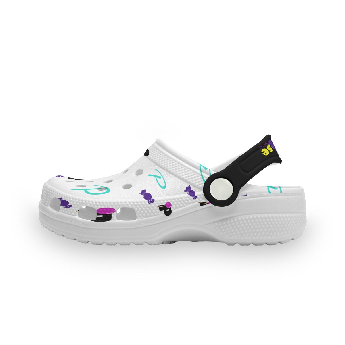 POP KID'S LOGO PRINT WHT Children's Hole Shoes