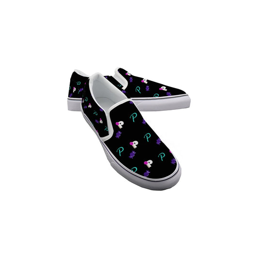POP Kid's LOGO PRINT Slip On Sneakers
