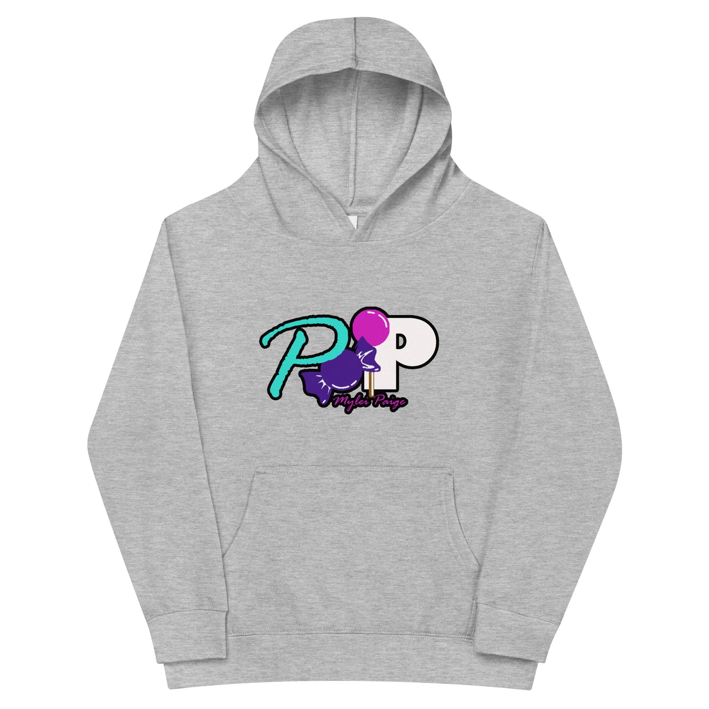 Pop Kids Logo fleece hoodie