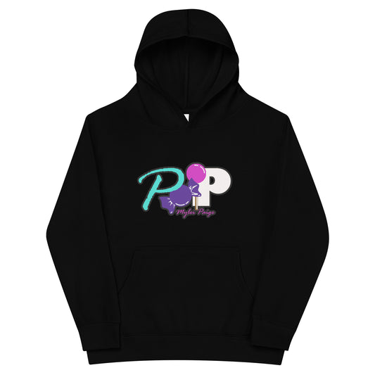 Pop Kids Logo fleece hoodie