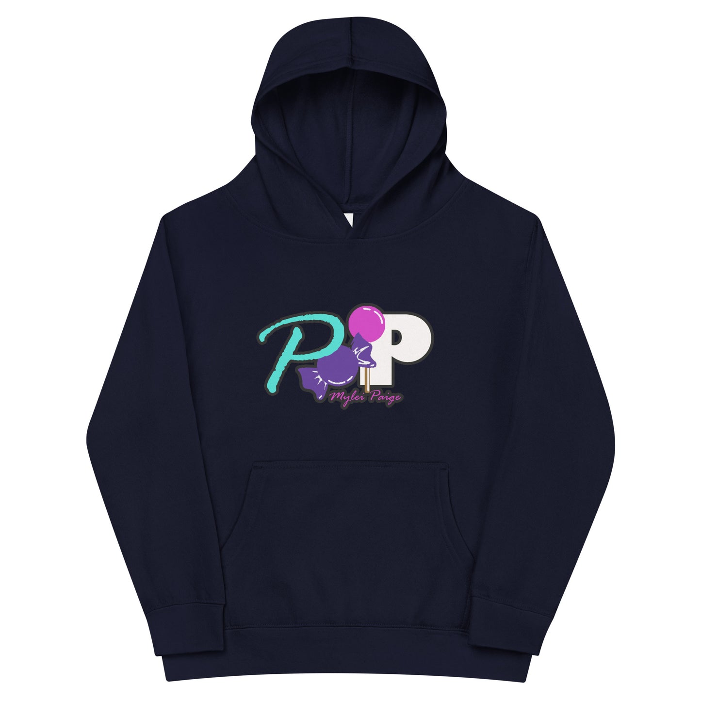 Pop Kids Logo fleece hoodie