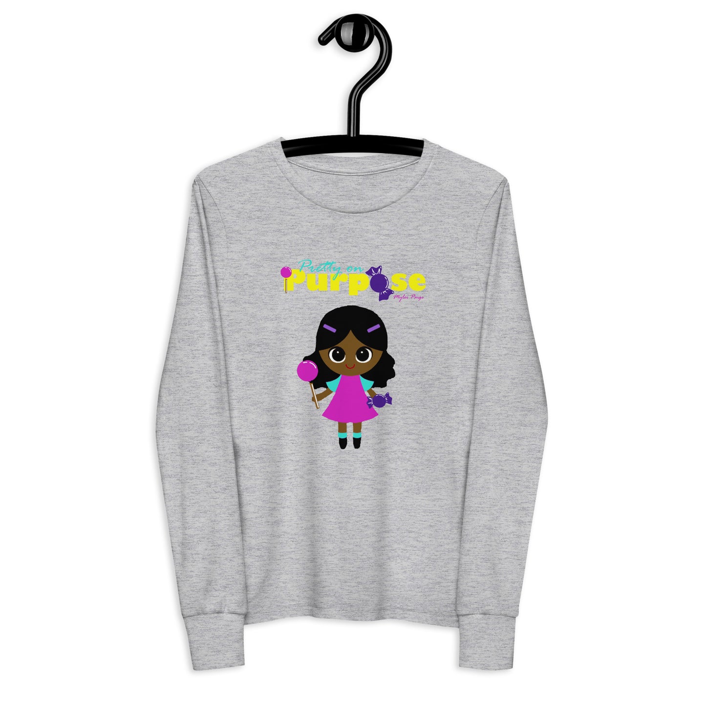 Pop Girl Logo Youth long sleeve tee