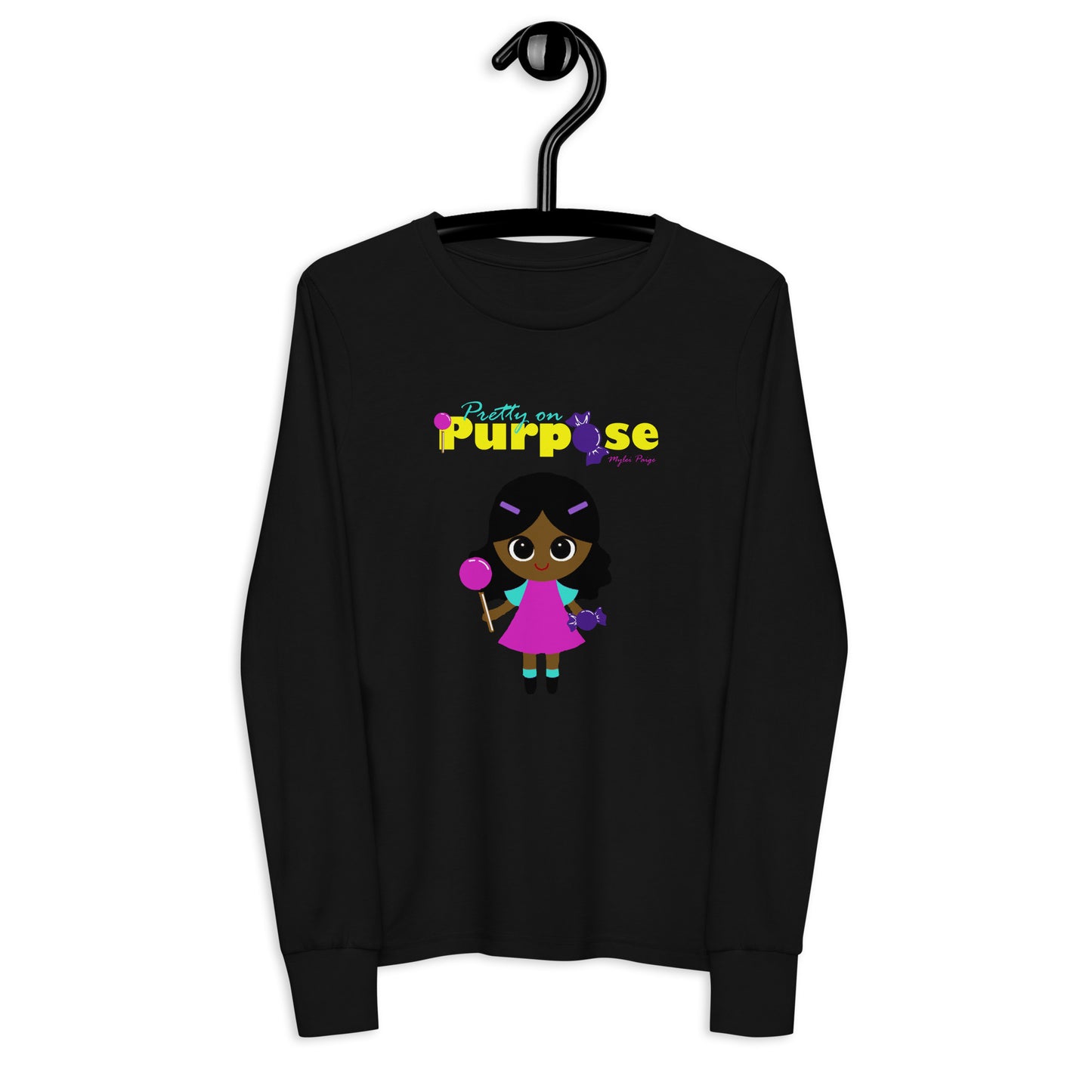 Pop Girl Logo Youth long sleeve tee