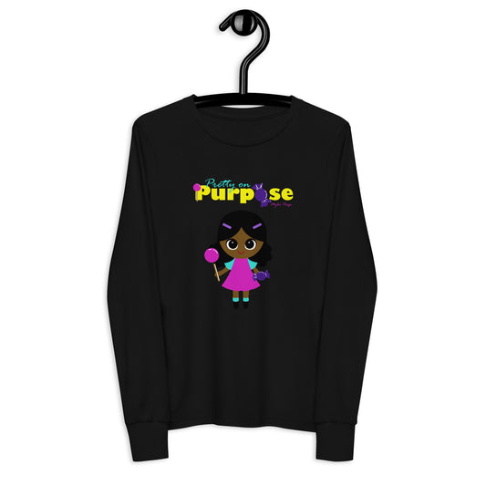 Pop Girl Logo Youth long sleeve tee