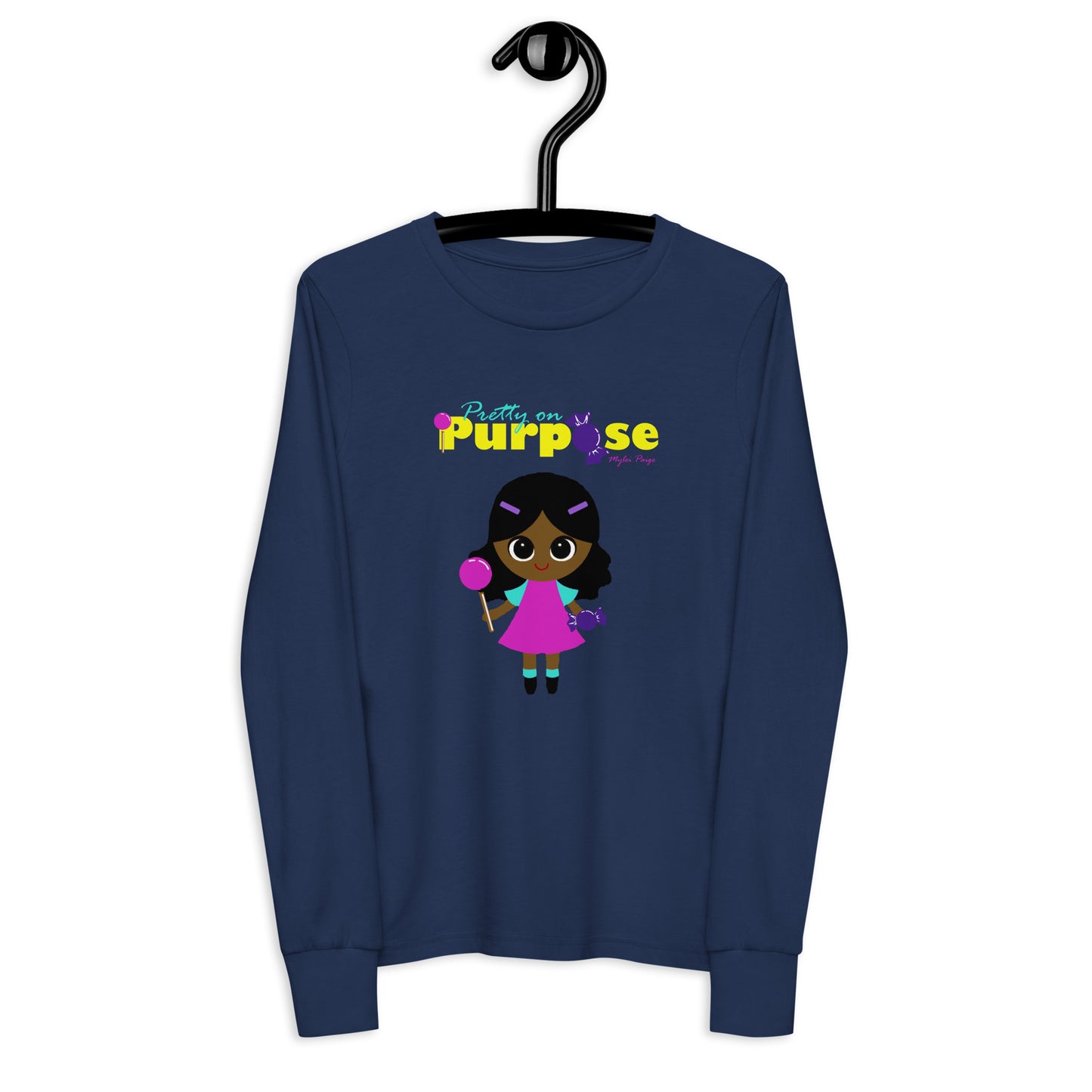 Pop Girl Logo Youth long sleeve tee