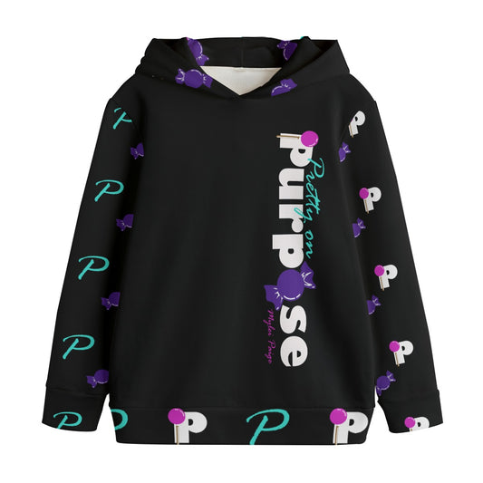Pop Kid's Pretty All Over Black Pullover Hoodie