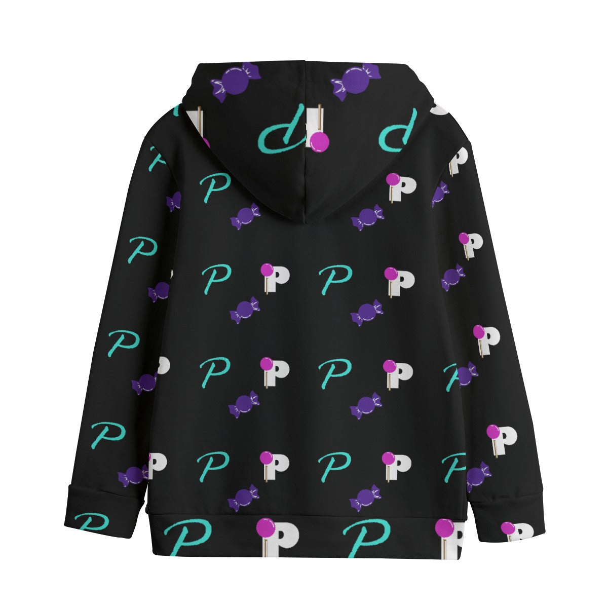 Pop Kid's Pretty All Over Black Pullover Hoodie