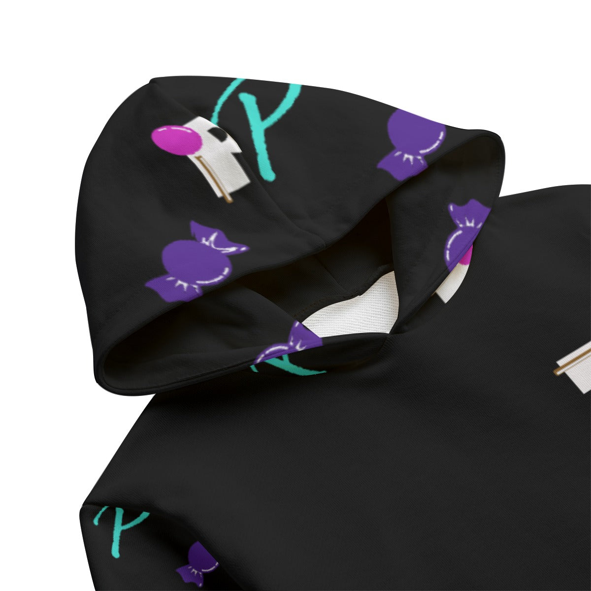 Pop Kid's Pretty All Over Black Pullover Hoodie